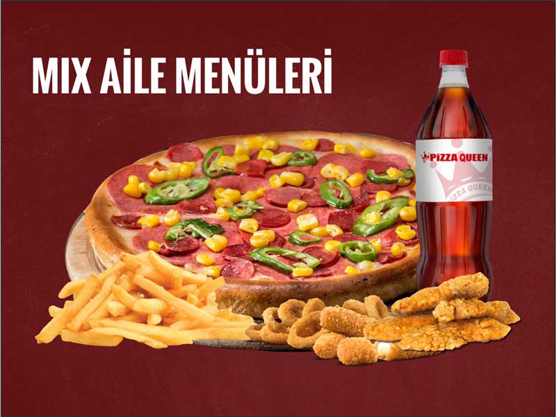 Mix Pizza Karışık Ekonomik Aile Menüleri